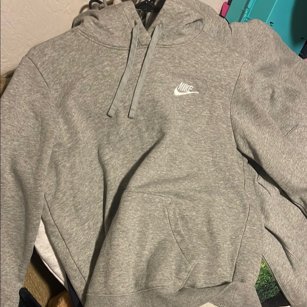 Nike Men's Heather Gray Hoodie